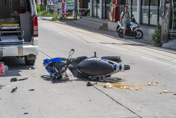 Motorcycle Accident Due to Distracted Driving